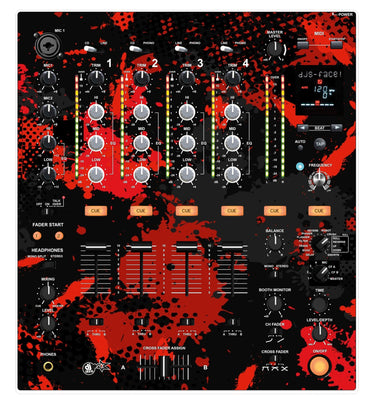 Pioneer DJ DJM 700 Skin Conflict Red